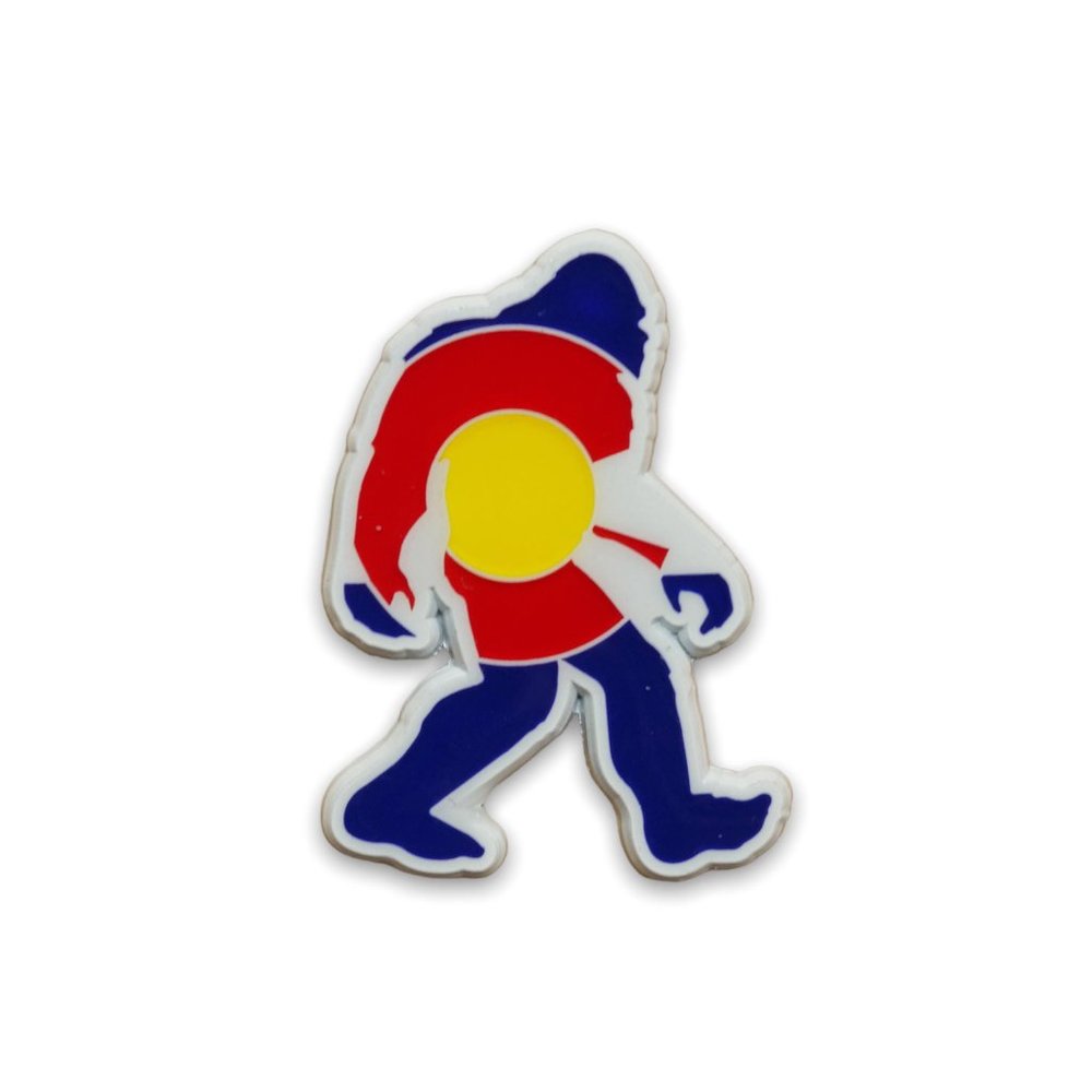 Colorado Sasquatch Enamel Pin - bigfoot, yet, squatch